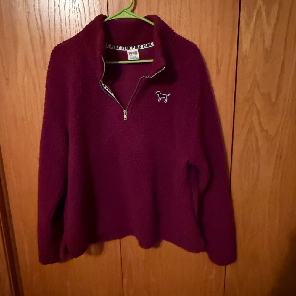 Pink Half-Zip Pullover